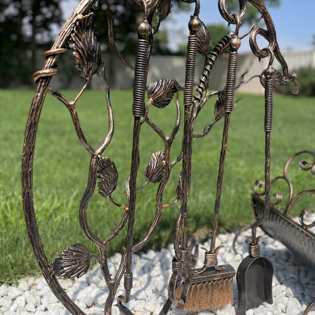 Fireplace Tool Set 1 European Iron Art